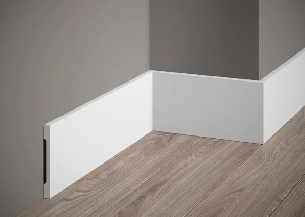 Listwa przypodłogowa biała Mardom MD013P - Mardom Decor listwy ozdobne