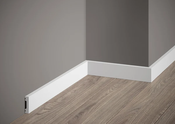 Listwa przypodłogowa biała Mardom Decor MD011P - Wykończeniowe listwy Mardom