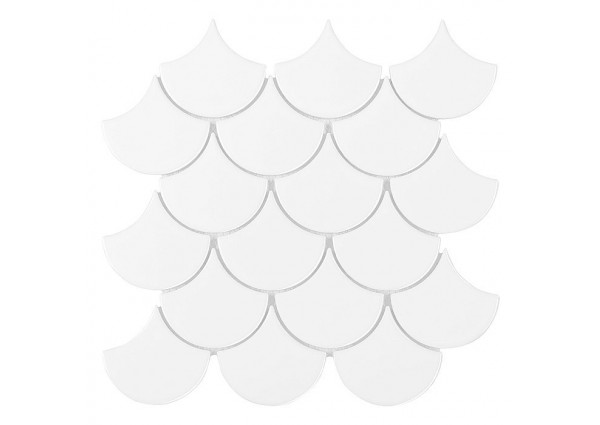 MINI FISH SCALE WHITE 88