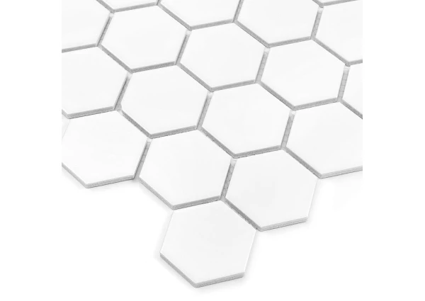 Hexagon White 51 Matt DUNIN – płytki ceramiczne – płytki i mozaiki