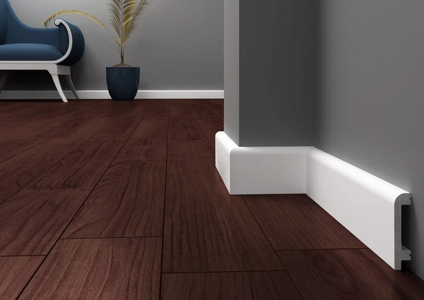 Krome P8018 biała listwa przypodłogowa - sztukateria Krome - listwy wykończeniowe Krome P8018 biała listwa przypodłogowa - sztukateria Krome - listwy wykończeniowe