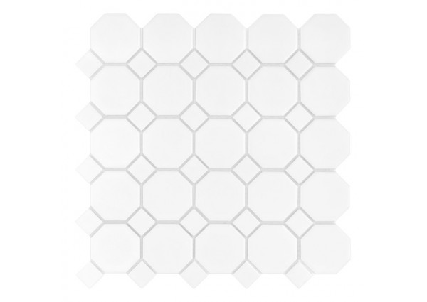 Mini Octagon White 55 matt Dunin